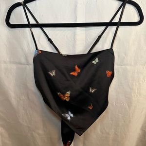 Forever 21 Butterfly Crop Top